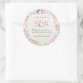 フローラお洒落感謝お願い ラウンドシール (バッグ)