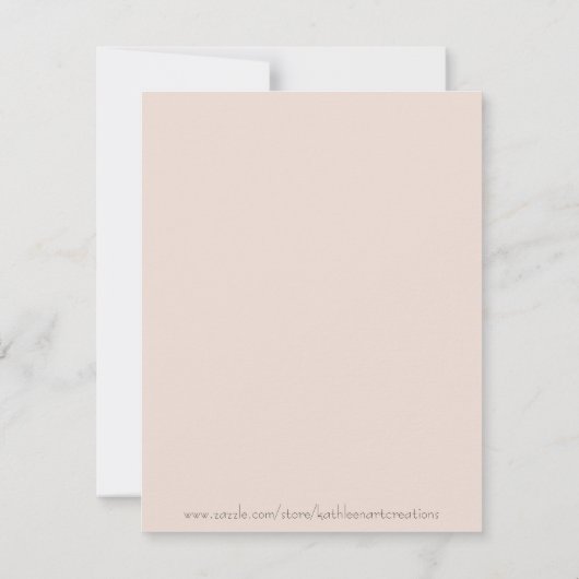 フローラお洒落紙コラージュ混在グリーティングカード サンキューカード (裏面)