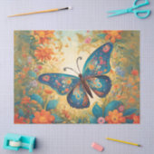 フローラお洒落蝶 薄葉紙 (クラフト)