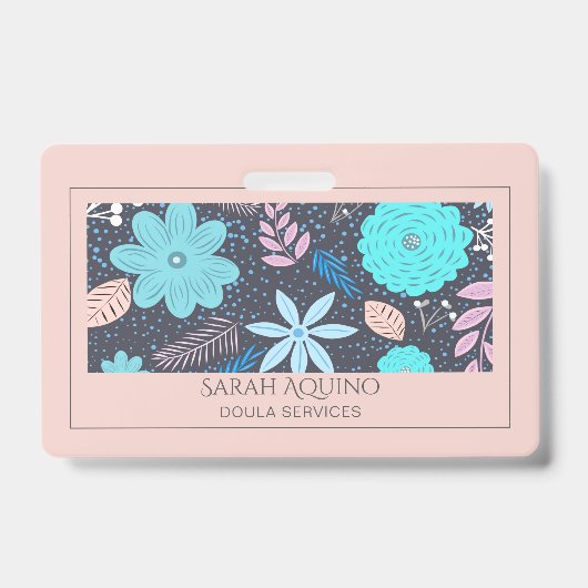 フローラお洒落豆類又は助産師 バッジ (正面)