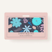 フローラお洒落豆類又は助産師 バッジ (正面)