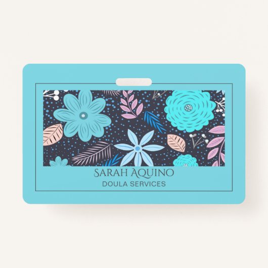 フローラお洒落豆類又は助産師 バッジ (正面)