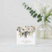 フローラお洒落開花フローリスト スクエア名刺 (スタンド正面)