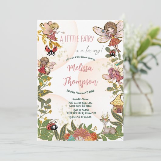 フローラお洒落魅惑の妖精レディバグディアー 招待状 (スタンド正面)