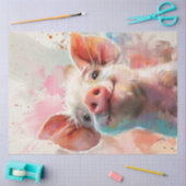 フローラお洒落・ワンダーランドで豚を切り離す 薄葉紙 (クラフト)