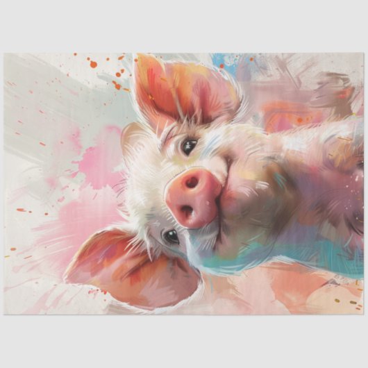 フローラお洒落・ワンダーランドで豚を切り離す 薄葉紙 (正面)