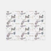 フローラお洒落,,子供部屋水彩物語 フリースブランケット (正面(横))