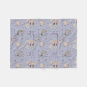 フローラお洒落,,子供部屋水彩物語 フリースブランケット (正面(横))