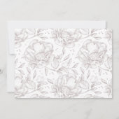 フローラお洒落Boho日付写真カードの保存 セーブザデート (裏面)