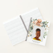 フローラお祝いのライフ葬儀ゲストブック ノートブック (内部)