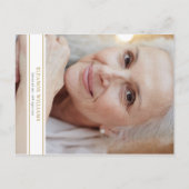 フローラお祝いのライフ金ゴールドCross Photo 案内ポストカード (裏面)