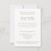 フローラお祝いライフ3招待状 招待状 (裏面)