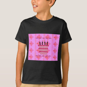 フローラお誕生日ケーキfor Her/Girls Artプリント Tシャツ