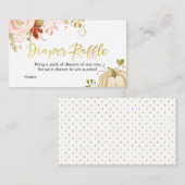 フローラかぼちゃおむつラッフルカード秋秋 エンクロージャーカード (正面/裏面)