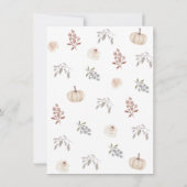 フローラかぼちゃがベビーを願う\,願い事 ノートカード (裏面)