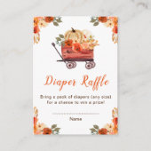 フローラかぼちゃトラックベビーショーおむつラッフル エンクロージャーカード (正面)