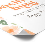 フローラかぼちゃ赤ちゃんシャワーおしゃぶり狩り標識 ポスター (角)