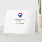 フローラから印刷されたグリーティングカードオリジナルのアートワーク カード (裏面)