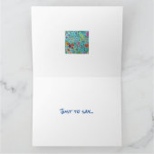 フローラから印刷されたグリーティングカードオリジナルのアートワーク カード (内部)