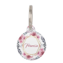 フローラかわいいピンク金ゴールド幾何学模様