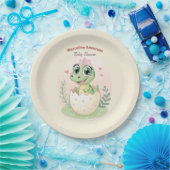 フローラかわいいベビーアリゲーターハッチングエッグ – ガール ペーパープレート (パーティー)