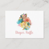 *~*フローラかわいいベビーベアーキュブおむつラッフル エンクロージャーカード (裏面)