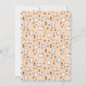 フローラかわいい子ネコの誕生のお知らせ 招待状 (裏面)