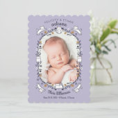 フローラかわいい子ネコの誕生のお知らせ 招待状 (スタンド正面)