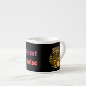 フローラかわいい遊ラクーンのギター&ドラムセット エスプレッソカップ (正面右)