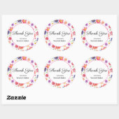 フローラかわいらしありがとうシール ラウンドシール (シート)