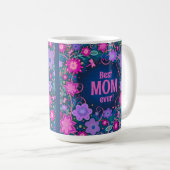 フローラかわいらしおもしろいトレンディーママのインスピリシティ コーヒーマグカップ (正面右)