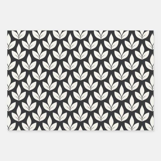 フローラかわいらしかぼちゃ模様 ラッピングペーパーシート (正面3)