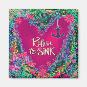 フローラかわいらしがシンクいかりの吸光度を拒否する マグネット (正面)