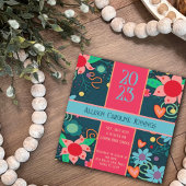 フローラかわいらしのインスピレーション卒業カスタマイズ可能 招待状