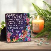 フローラかわいらしの喜びあなたの物語の引用文のインスピレーション フォトプラーク