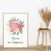 フローラかわいらしの花束が幸せ ポスター