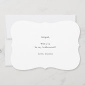 フローラかわいらしは私の花嫁のメイド・ホワイト 招待状 (裏面)