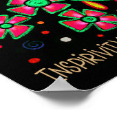 フローラかわいらしは自分の道にインスパイア引用文 ポスター (角)