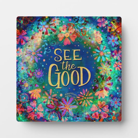 フローラかわいらしは良い引用文を見る フォトプラーク (正面)