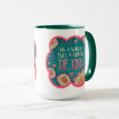 フローラかわいらしは親切なインスピレーションのコーヒーマグである マグカップ (正面右)