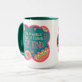 フローラかわいらしは親切なインスピレーションのコーヒーマグである マグカップ (正面左)