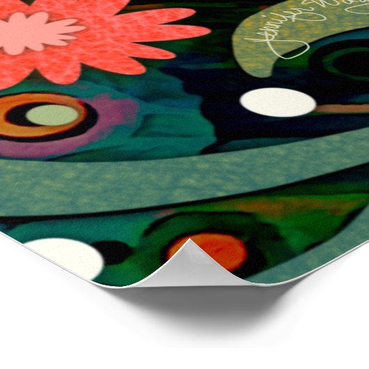 フローラかわいらしを若返インスパイアす ポスター (角)