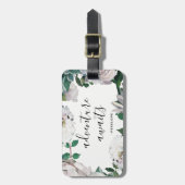 フローラかわいらしアドベンチャーが荷物タグを待つ ラゲッジタグ (正面縦)