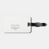 フローラかわいらしアドベンチャーが荷物タグを待つ ラゲッジタグ (裏面横)