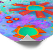 フローラかわいらしインスピレーション引用文 ポスター (角)