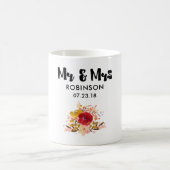 フローラかわいらしウォーター結婚カラーブーケさん コーヒーマグカップ (中央)