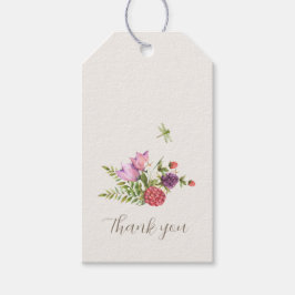 フローラかわいらしウッドランド ギフトタグ