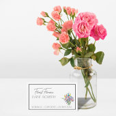 フローラかわいらしカスタムQRコード名刺 名刺