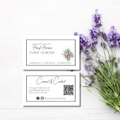 フローラかわいらしカスタムQRコード名刺 名刺