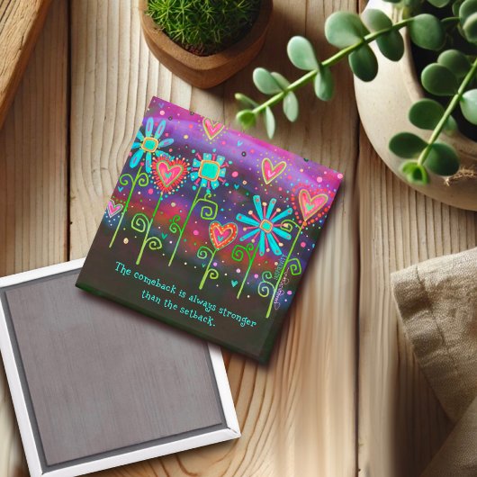 フローラかわいらしカムバック引用文視認性 マグネット